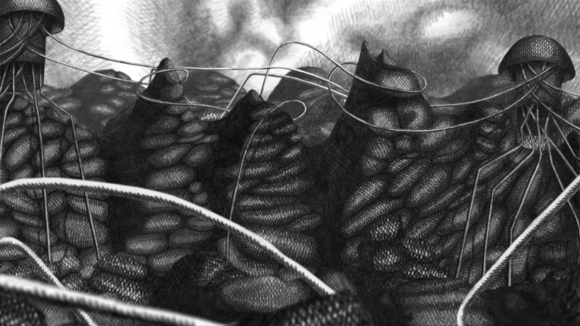 screen shot from Foodstuffs of pencil drawn air filtration machines